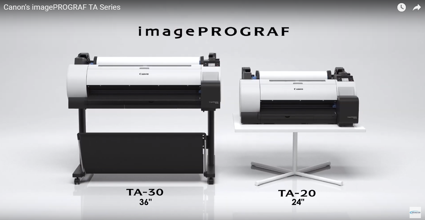 Could the new Canon ImagePROGRAF TA-20 or TA-30 be your workplace’s ideal next large format inkjet printer?