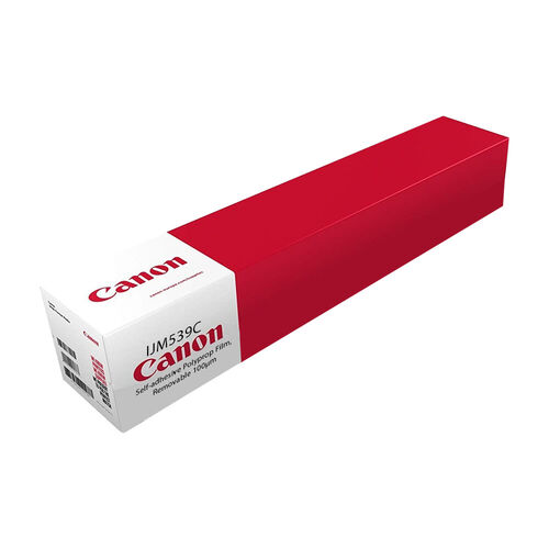 Canon IJM539C S/Adhesive Removable Polyprop Film 100 micron 914mm x 30m 97004171 Roll